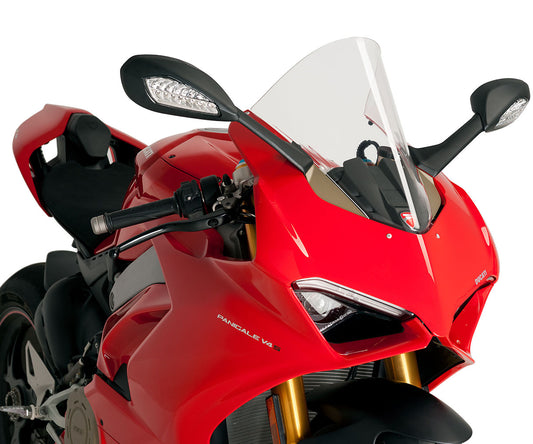 JD9-12-T-Cupolino Parabrezza Plexiglass JD9 Racer TRASPARENTE per DUCATI PANIGALE V4 2024