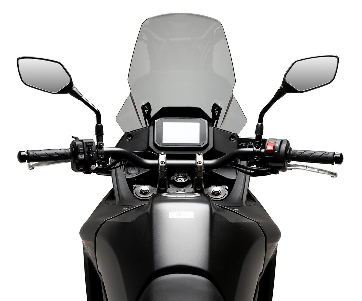 JD9-16-F-Cupolino Parabrezza Touring Plexiglass JD9 TOURING Fumè Chiaro per Honda XL 750 TRANSALP 2023 - 2024