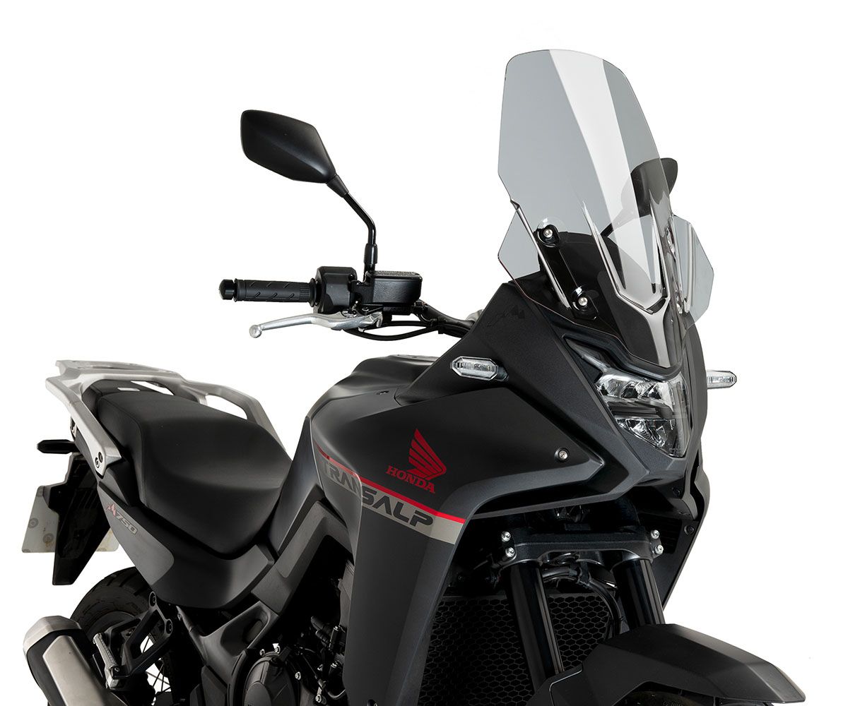 JD9-16-F-Cupolino Parabrezza Touring Plexiglass JD9 TOURING Fumè Chiaro per Honda XL 750 TRANSALP 2023 - 2024