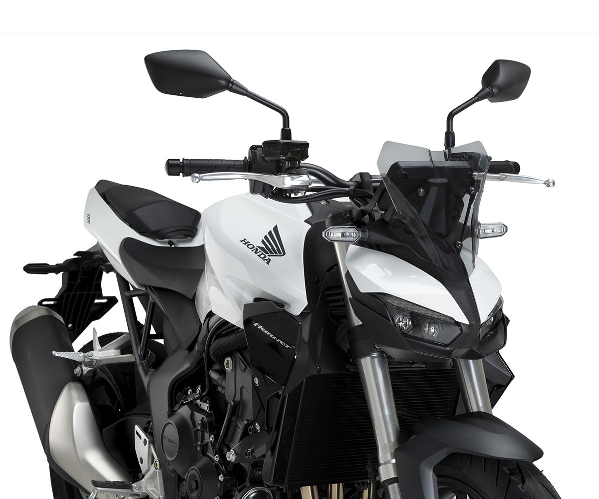 JD9-18-F-Cupolino Parabrezza Sport Plexiglass JD9 TOURING Fumè Chiaro per Honda CB 1000 HORNET 2025