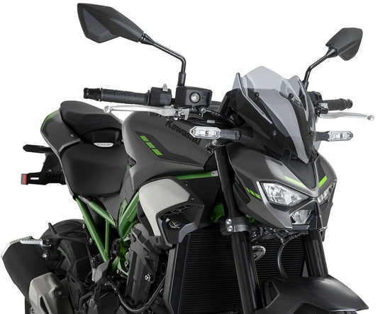 JD9-19-F-Cupolino Parabrezza Sport Plexiglass JD9 SPORT Fumè Chiaro per Kawasaki Z 900 2025