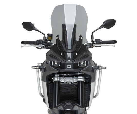 JD9-22-F-Cupolino Parabrezza Touring Plexiglass JD9 TOURING Fumè Chiaro per KOVE 800 X Pro 2024 - 2025