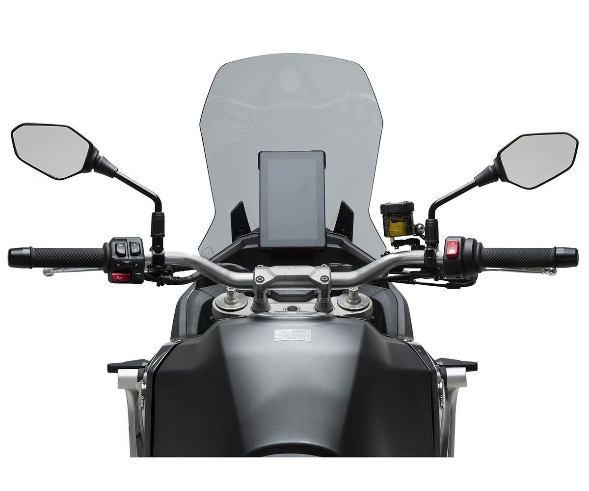 JD9-22-F-Cupolino Parabrezza Touring Plexiglass JD9 TOURING Fumè Chiaro per KOVE 800 X Pro 2024 - 2025