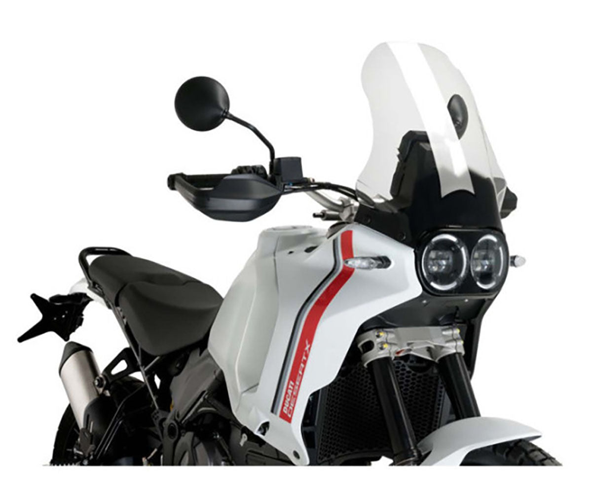 JD9-23-T-Cupolino Parabrezza Touring Plexiglass JD9 TOURING Trasparente per DUCATI DESERT X 2022 - 2025