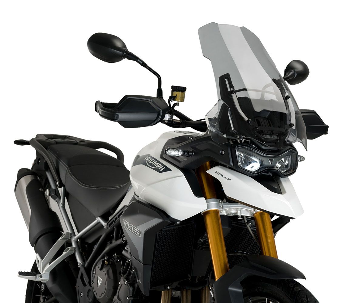 JD9-26-F-Cupolino Parabrezza Touring Plexiglass JD9 Fumè Chiaro per TRIUMPH TIGER 900 RALLY / RALLY PRO 2020 - 2025