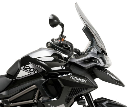 JD9-27-F-Cupolino Parabrezza Touring Plexiglass JD9 Fumè Chiaro per TRIUMPH TIGER 1200 GT / RALLY 2022 - 2025