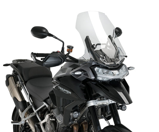 JD9-27-T-Cupolino Parabrezza Touring Plexiglass JD9 Trasparente per TRIUMPH TIGER 1200 GT / RALLY 2022 - 2025