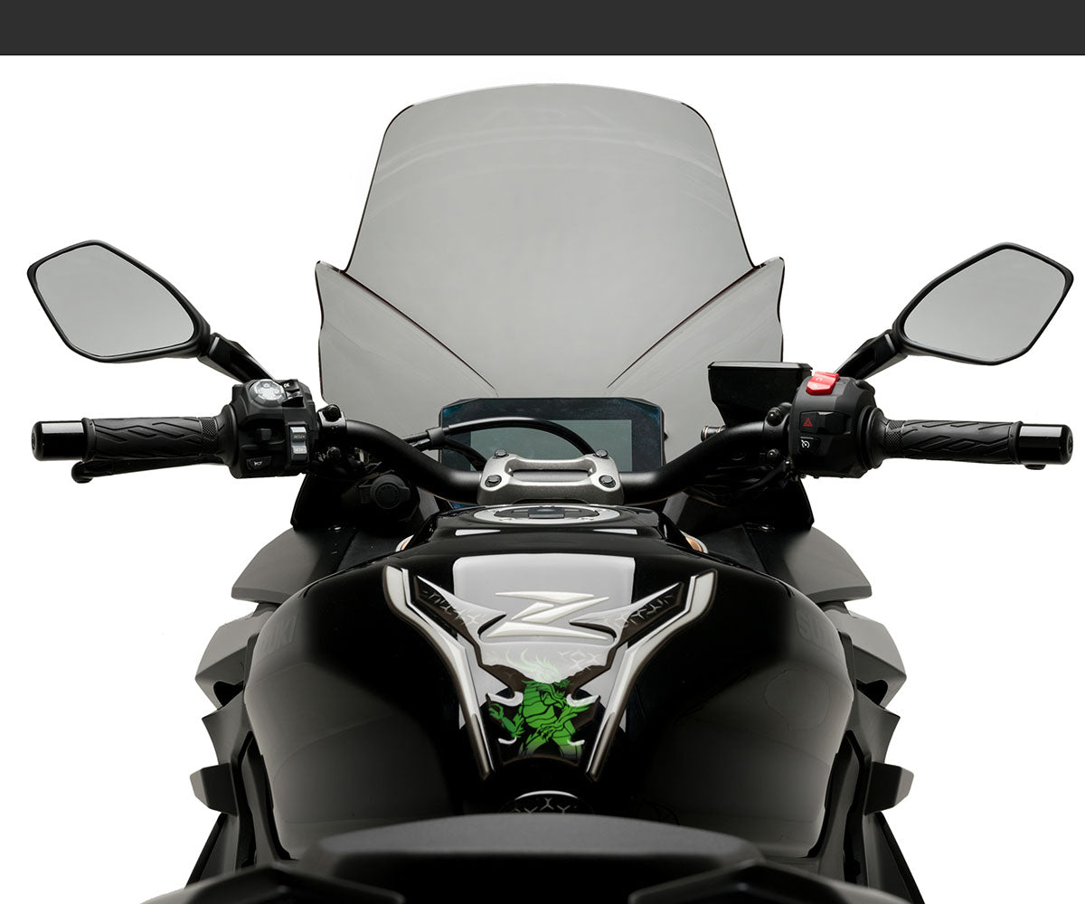 JD9-28-F-Cupolino Parabrezza Touring Plexiglass JD9 Fumè Chiaro per SUZUKI GSX-S 1000 GT 2022 - 2025