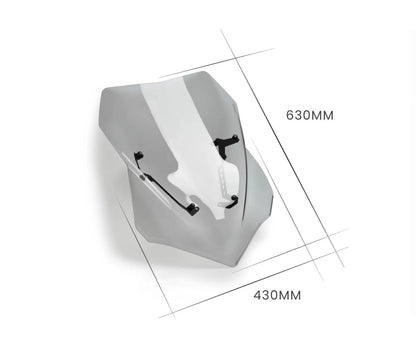 JD9-41-F-Cupolino Parabrezza Plexiglass JD9 TOURING Fume Chiaro DUCATI MULTISTRADA V4 2021 - 2025