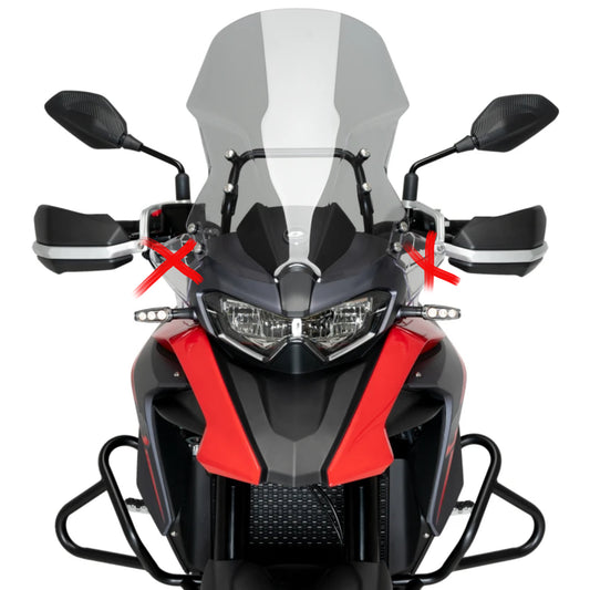 Cupolino Parabrezza Plexiglass JD9 Fume Chiaro TOURING QJ SRT 550 ON ROAD 2023 - 2026