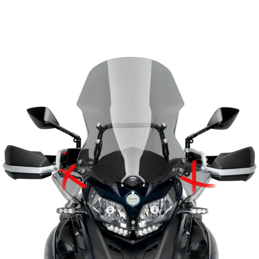 Plexiglas-Windschutzscheibe JD9 TOURING Light Smoke BENELLI TRK 502 X 2018 - 2025