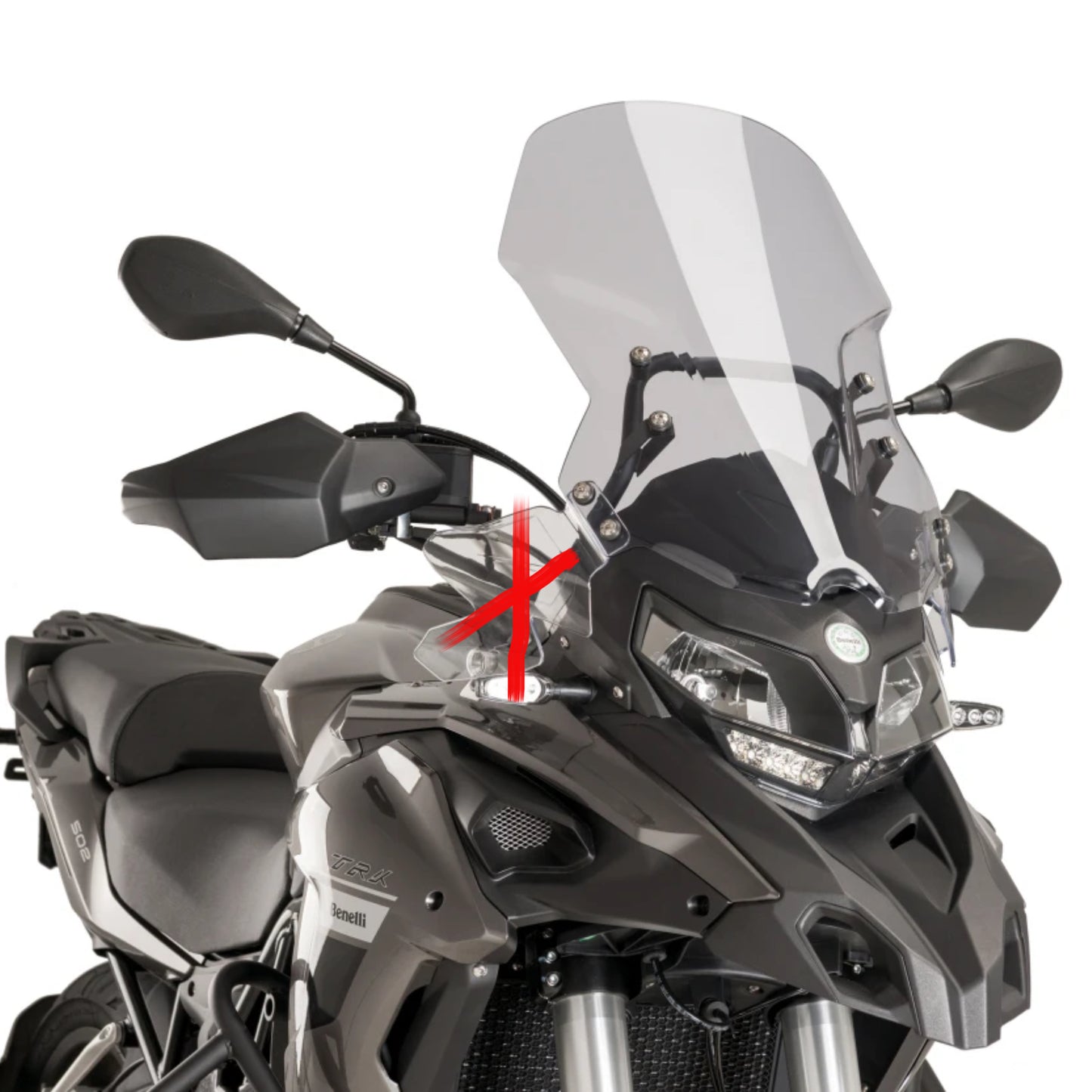 Cupolino Parabrezza Plexiglass JD9 TOURING Fume Chiaro QJ SRT 700 X TRAIL 2023 - 2024