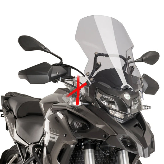 Plexiglas-Windschutzscheibe JD9 TOURING Light Smoke BENELLI TRK 502 X 2018 - 2025