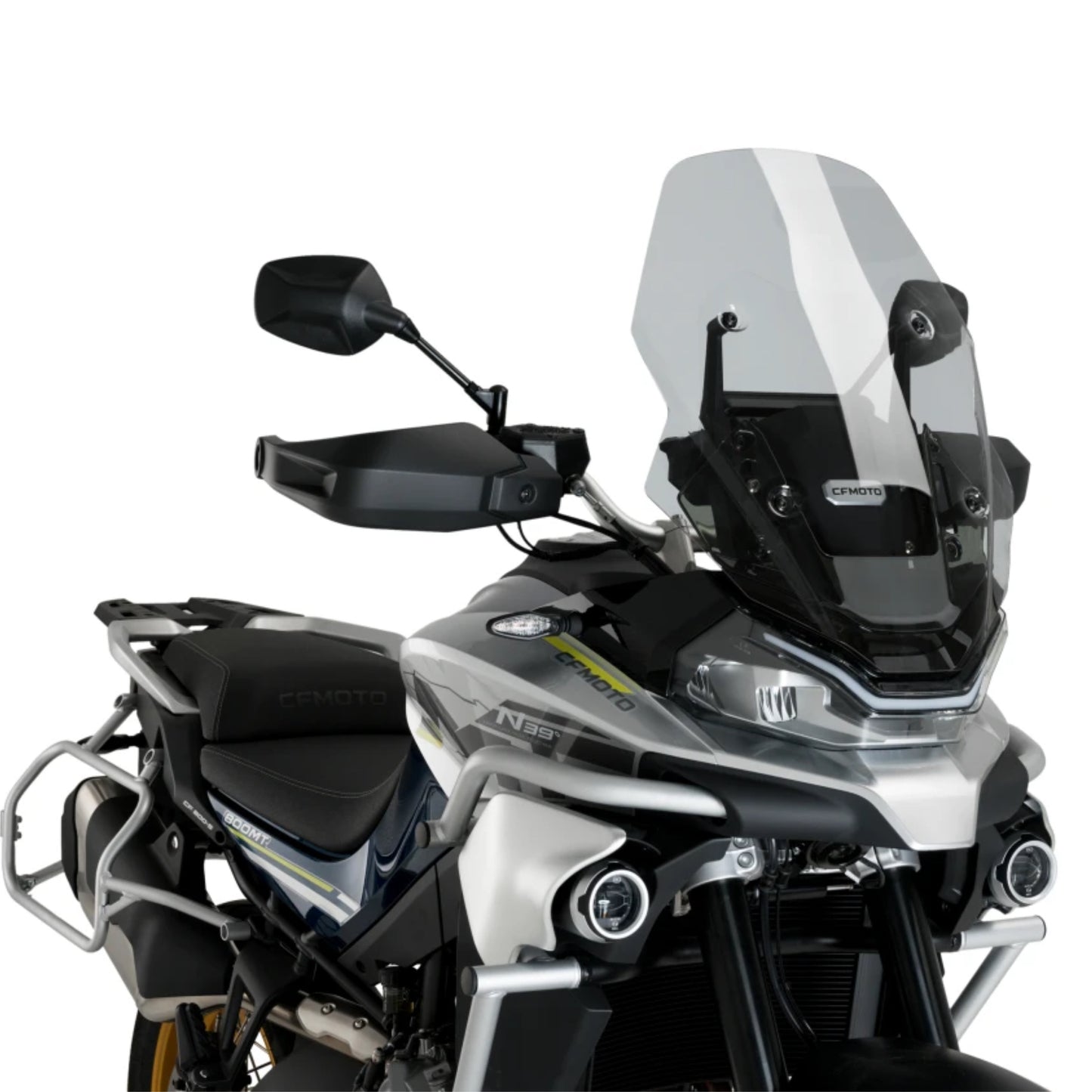 Plexiglas-Windschutzscheibe JD9 Touring LIGHT SMOKE für CF MOTO 800MT 2022 - 2025