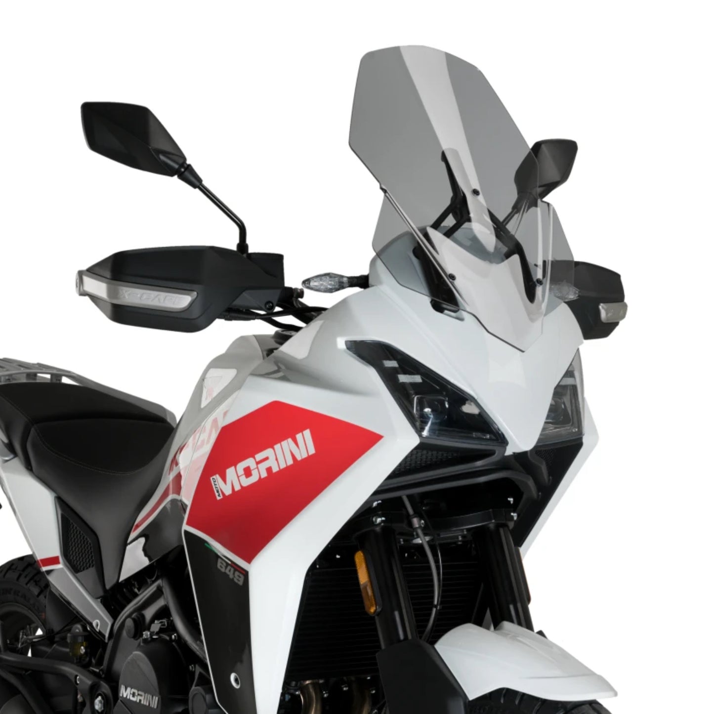 Plexiglas-Windschutzscheibe JD9 LIGHT SMOKE für MOTO MORINI X-CAPE 2021 - 2025, transparent