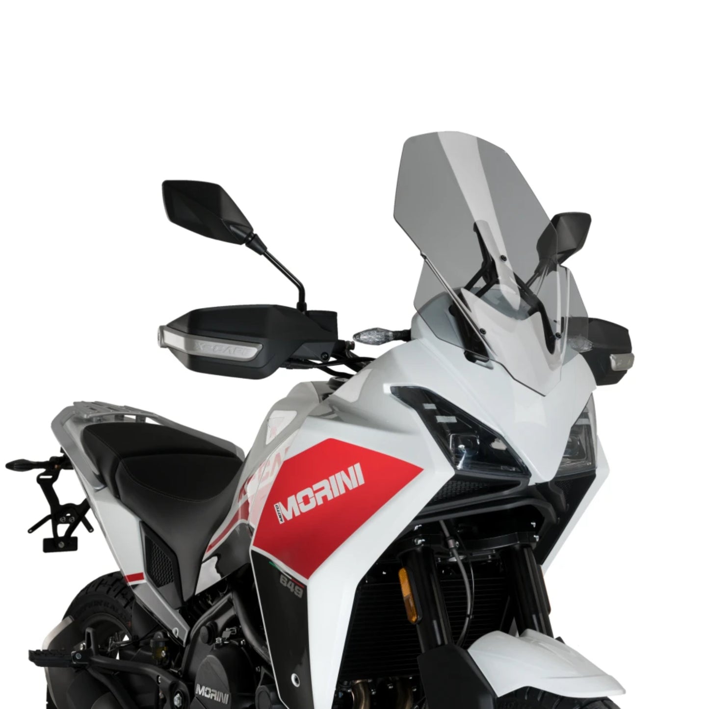 Plexiglas-Windschutzscheibe JD9 LIGHT SMOKE für MOTO MORINI X-CAPE 2021 - 2025, transparent