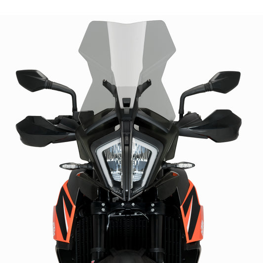 Plexiglas-Windschutzscheibe JD9 Touring Light Smoke für KTM 890 R RALLY ADVENTURE 2021 - 2025