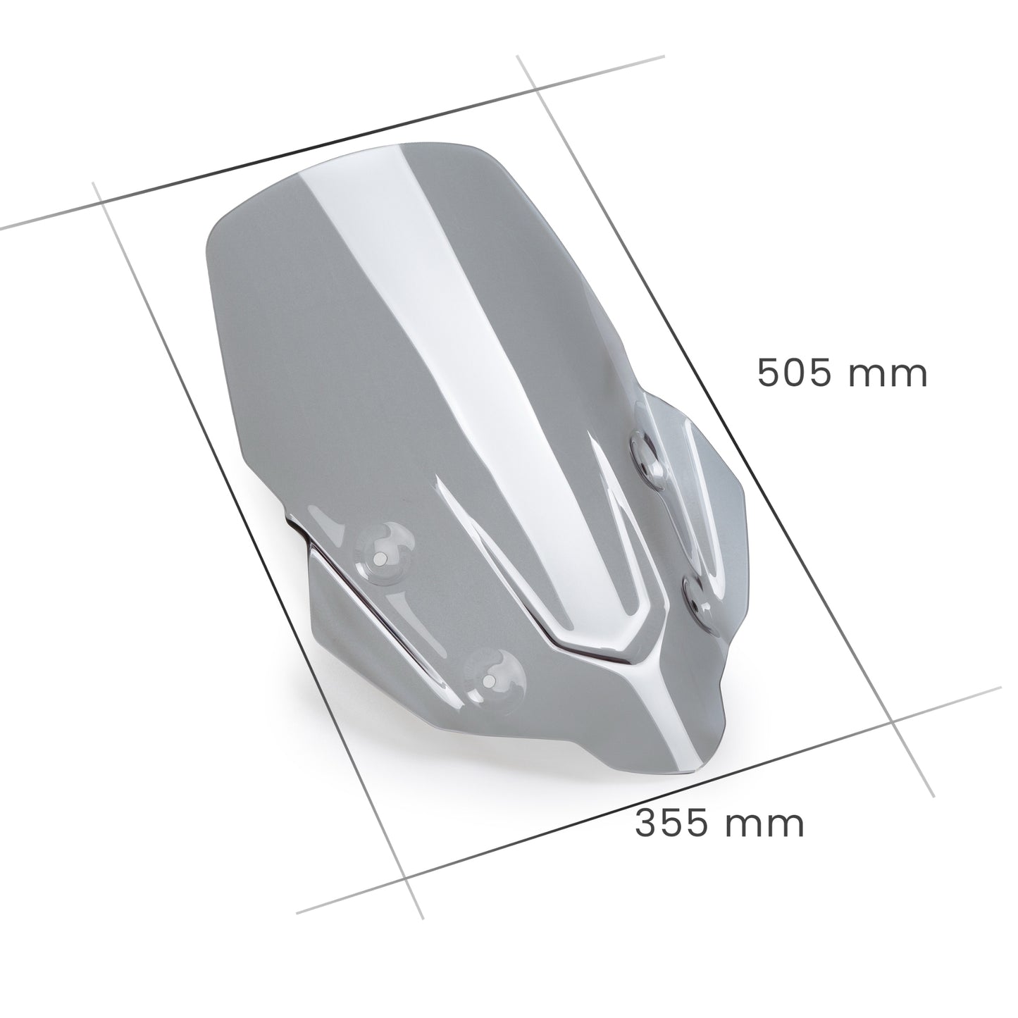 Cupolino Parabrezza Touring Plexiglass JD9 TOURING Fumè Chiaro per Honda XL 750 TRANSALP 2023 - 2024