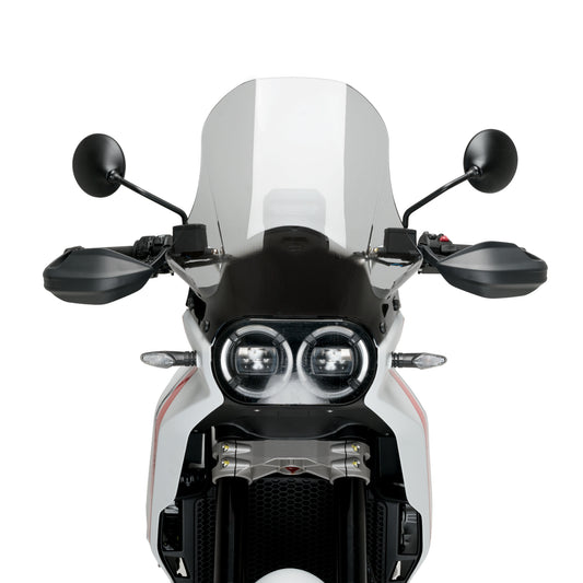 Plexiglas Touring Windschutzscheibe JD9 TOURING Light Smoke für DUCATI DESERT X 2022 - 2025