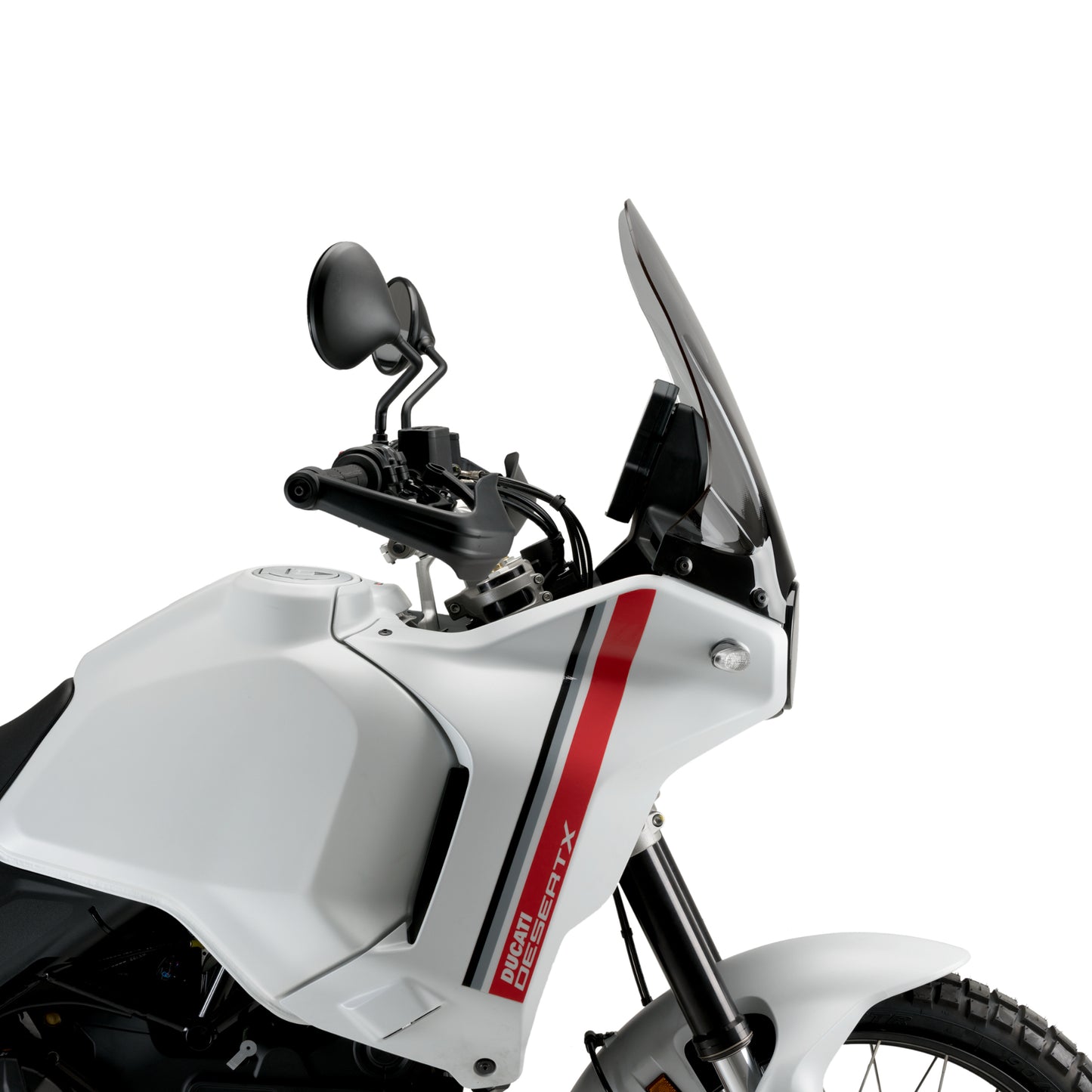 Plexiglas Touring Windschutzscheibe JD9 TOURING Light Smoke für DUCATI DESERT X 2022 - 2025