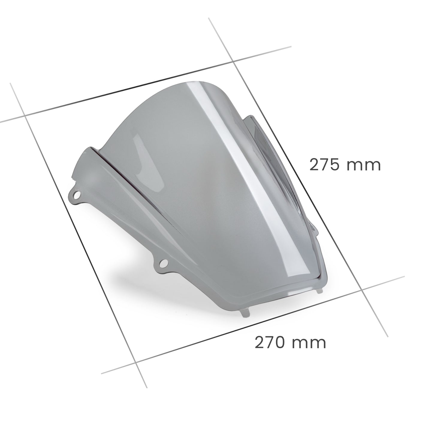 Racing-Windschutzscheibe Plexiglas JD9 Light Smoke für HONDA CBR 600 RR 2024 - 2025