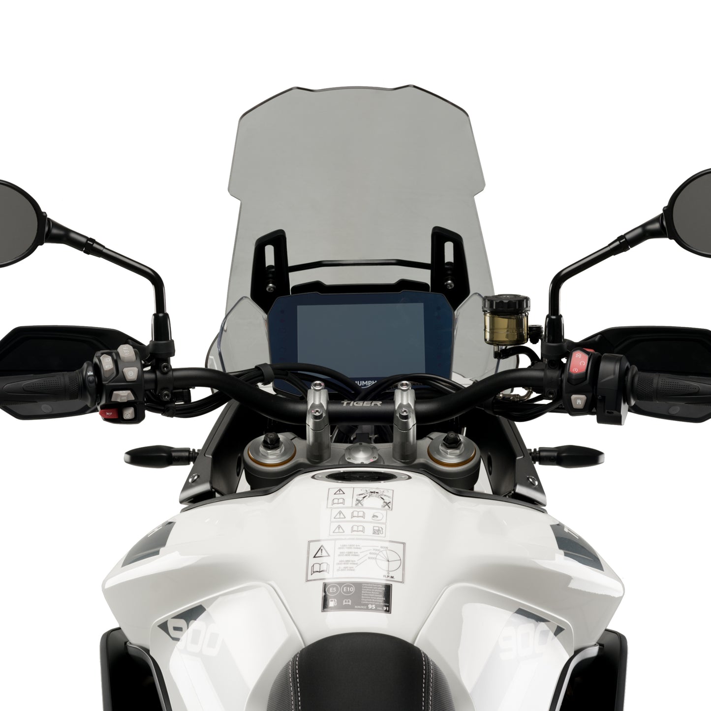 Touring-Windschutzscheibe Plexiglas JD9 Light Smoke für TRIUMPH TIGER 900/GT/GTLOW 2020 - 2025