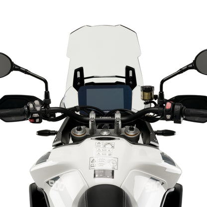 Cupolino Parabrezza Touring Plexiglass JD9 Trasparente per TRIUMPH TIGER 900 RALLY / RALLY PRO 2020 - 2025