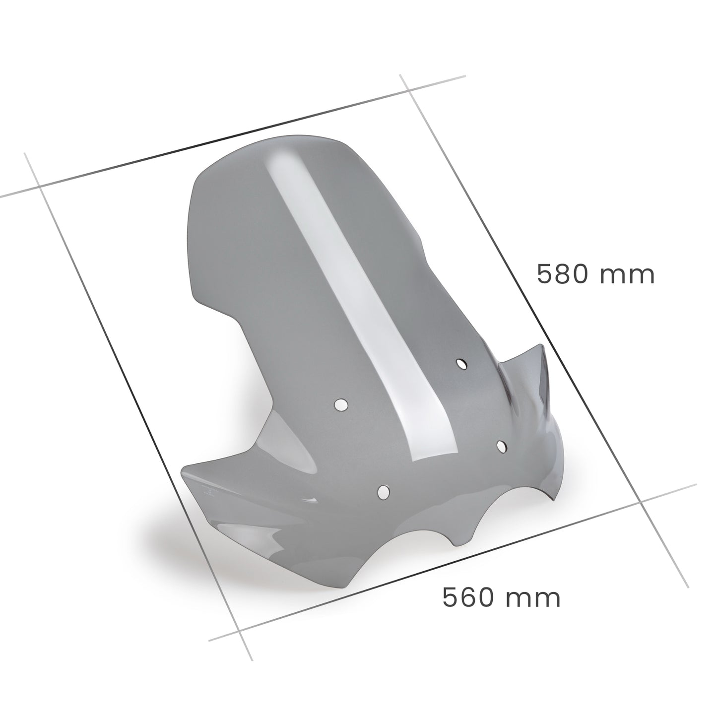Cupolino Parabrezza Plexiglass JD9 TOURING Fume Chiaro MOTO GUZZI V85TT 2019 - 2024