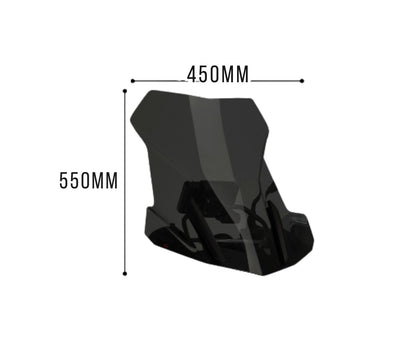 JD9-01-T-Cupolino Parabrezza Plexiglass JD9 Trasparente BMW 1200 GS / ADVENTURE / EXCLUSIVE / RALLYE 2017 - 2018