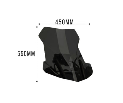 JD9-01-T-Cupolino Parabrezza Plexiglass JD9 Trasparente BMW R 1200 GS ADVENTURE 2014 - 2018