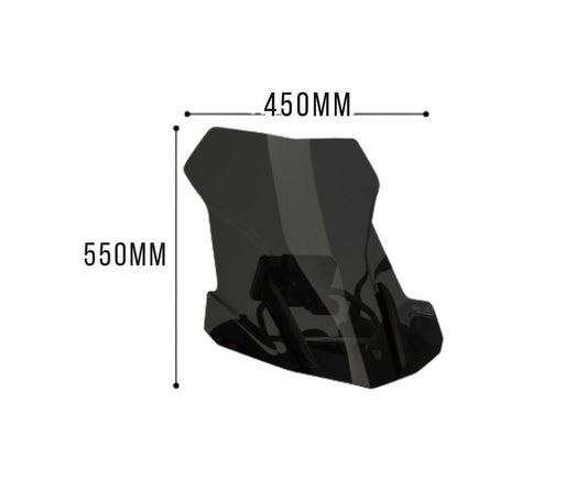 JD9-01-T-Cupolino Parabrezza Plexiglass JD9 Trasparente BMW R 1250 GS 2018 - 2024