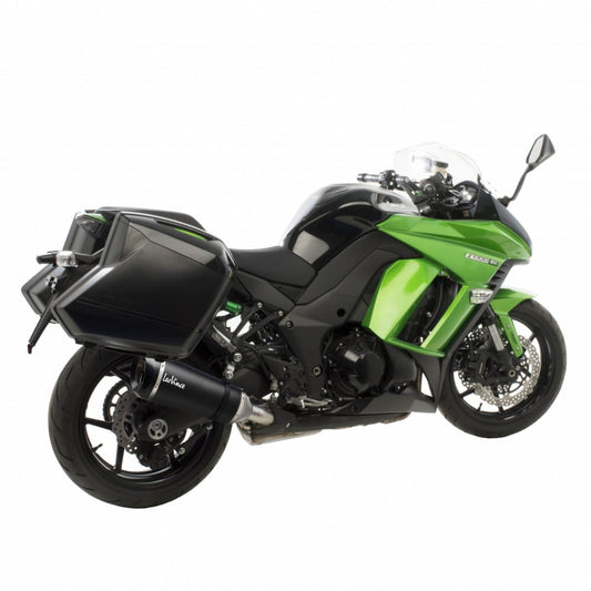 2 Terminali Di Scarico Leovince Factory S Carbon Kawasaki Z 1000 Sx 2014 - 2016