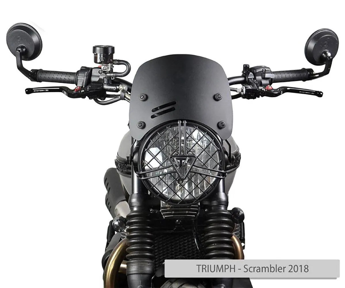 Cupolino JD9 Nero Satinato Mod. Caffè JD9-14-N per TRIUMPH SCRAMBLER 900 / 1200 2016 - 2024